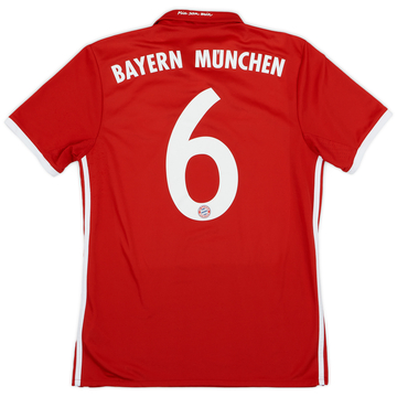 2016-17 Bayern Munich Maillot domicile #6 - 6/10 - (S)