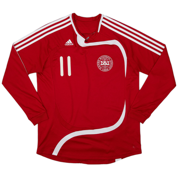 2007-09 Denmark Women Maillot Domicile L/S #11 - 8/10 - (Women's L)