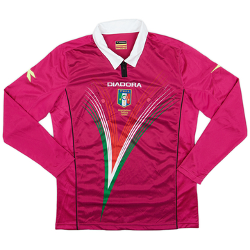 2012-13 Italy Diadora Maillot Arbitre L/S - 9/10 - (M)