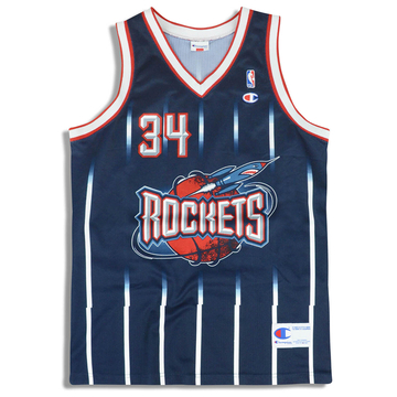 1995-01 Houston Rockets Olajuwon #34 Champion Maillot Extérieur L