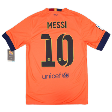 2014-15 Barcelona Maillot extérieur Messi #10 (S)