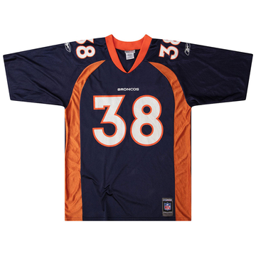 2001 Denver Broncos Anderson #38 Maillot Reebok (Domicile) L