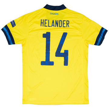 2021 Sweden Maillot Domicile Version Joueur Nations League Helander #14 (M)
