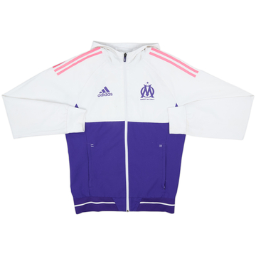 2017-18 Olympique Marseille adidas Veste de survêtement à capuche - 6/10 - (S)