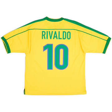 1998-00 Brésil Maillot domicile Rivaldo #10 - 9/10 - (L)