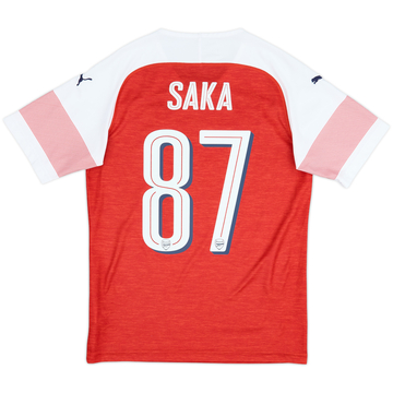 2018-19 Arsenal Maillot domicile Saka #87 - 8/10 - (S)