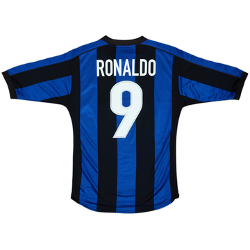 1999-00 Inter Milan Maillot Domicile Ronaldo #9 - 5/10 - (M)