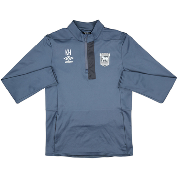 2018-19 Ipswich Umbro Modèle Staff Sweat d'entraînement 1/4 Zip KH - 10/10 - (XL)