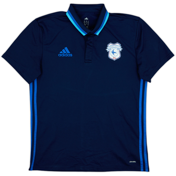 2016-17 Cardiff City adidas Polo - 8/10 - (M)