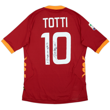 2011-12 Roma Maillot domicile signé Totti #10 - 6/10 - (XL)
