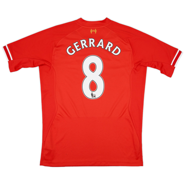 2013-14 Liverpool Maillot Domicile Gerrard #8 - 8/10 - (S)