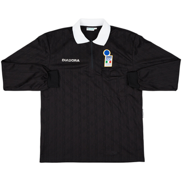 Années 90 Italie FIGC Diadora Maillot d'arbitre ML - 9/10 - (XL)