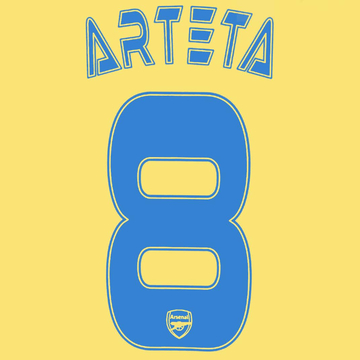 2013-14 Arsenal Extérieur Coupe Arteta #8 Flocage