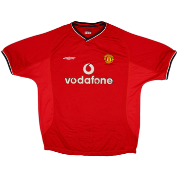 2000-02 Manchester United Maillot Domicile - 5/10 - (XL)
