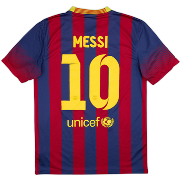 2013-14 Barcelona Maillot domicile Messi #10 - 6/10 - (S)
