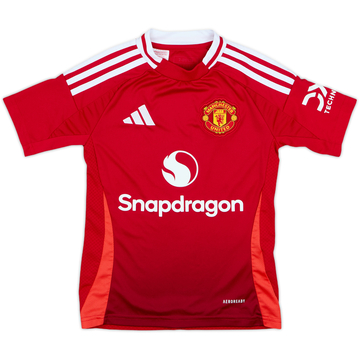 2024-25 Manchester United Maillot domicile - 9/10 - (7-8 ans)