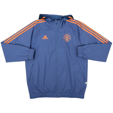2022-23 Manchester United adidas Veste de survêtement à capuche - 8/10 - (L)