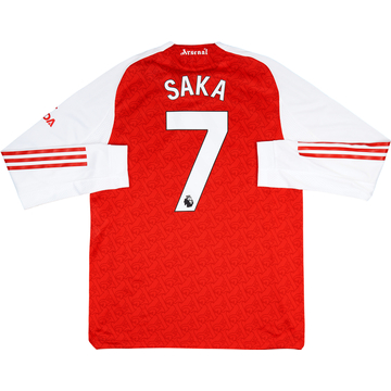 2025-26 Arsenal Maillot Authentique Domicile ML Saka #7