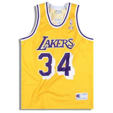 1996-99 LA Lakers O’Neal #34 Maillot Champion (Domicile) S