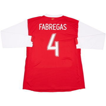 2006-08 Arsenal Maillot Domicile ML Version Joueur Fabregas #4 - 8/10 - (XXL)