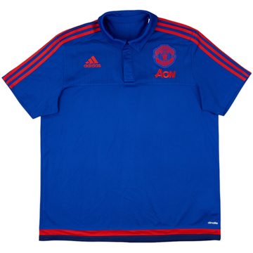 2015-16 Manchester United adidas Polo - 8/10 - (XL)