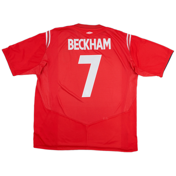 2004-06 England Maillot extérieur Beckham #7 - 6/10 - (XXL)