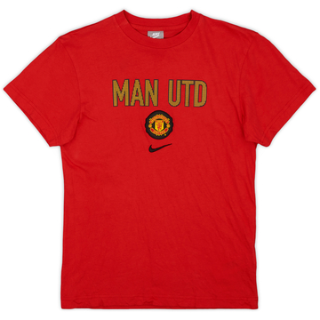 2009-10 Manchester United Nike T-shirt en coton - 9/10 - (XL.Boys)