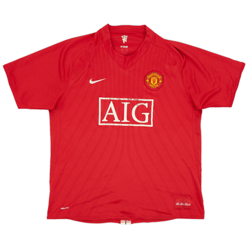 2007-09 Manchester United Maillot domicile - 5/10 - (XL)