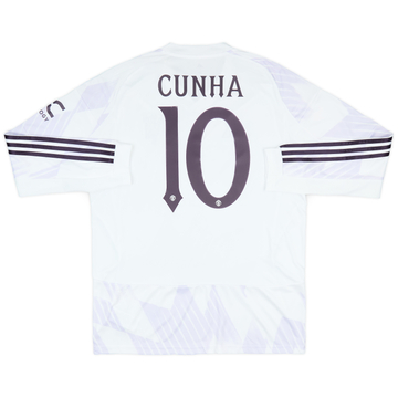 2025-26 Manchester United Maillot Extérieur Manches Longues Cunha #10