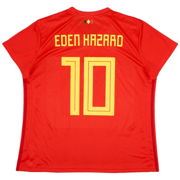 2018-19 Maillot Domicile Belgique Eden Hazard #10 (Femme XXL)
