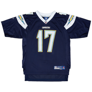 2008-11 San Diego Chargers Rivers #17 Reebok Maillot domicile On Field - 9/10 - (L.Boys)