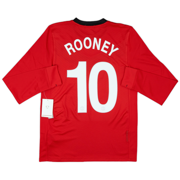 2009-10 Manchester United Maillot Domicile ML Rooney #10 (S)