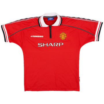 1998-00 Manchester United Maillot domicile - 8/10 - (L.Boys)