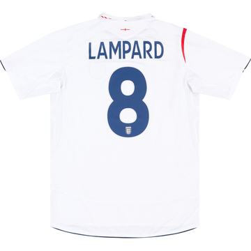 2005-07 England Maillot Domicile Lampard #8 - 6/10 - (S)