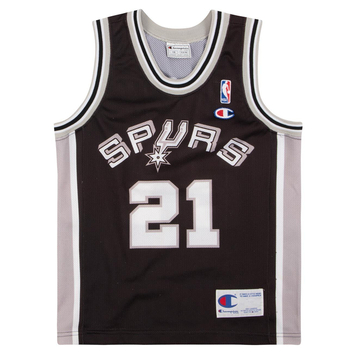 1997-01 San Antonio Spurs Duncan #21 Champion Maillot (Extérieur) M