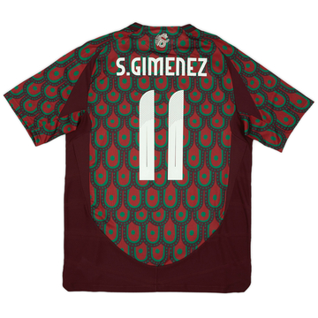 2024-25 Mexico Authentic Maillot Domicile S.Gimenez #11