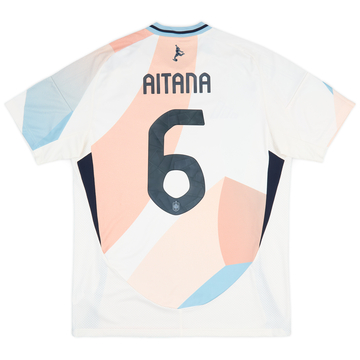 2025-26 Maillot extérieur Espagne féminin Aitana #6 (coupe unisexe)