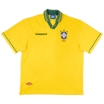 1993-94 Brazil Maillot Domicile - 6/10 - (XL)