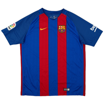 2016-17 Barcelona Maillot domicile - 9/10 - (XL.Boys)