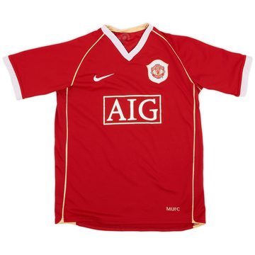 2006-07 Manchester United Maillot Domicile - 8/10 - (L.Boys)