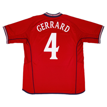 2002-04 England Away Shirt Gerrard #4