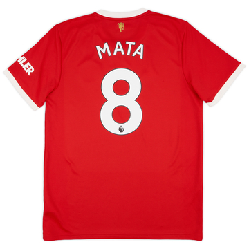 2021-22 Manchester United Maillot Domicile Mata #8 - 8/10 - (L)