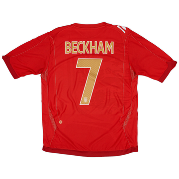 2006-08 England Maillot extérieur Beckham #7 - 6/10 - (L)