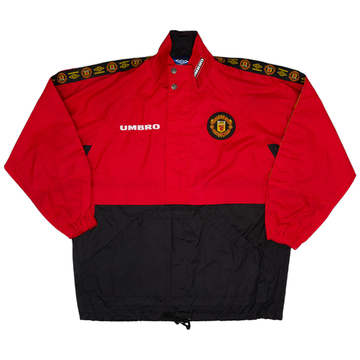 1996-97 Manchester United Umbro Haut d'entraînement 1/2 Zip - 9/10 - (S)