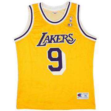 1993-98 LA Lakers Van Exel #9 Champion Maillot domicile - 7/10 - (XL)