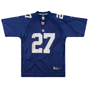 2008 New York Giants Jacobs #27 Reebok Maillot On Field (Domicile) Y