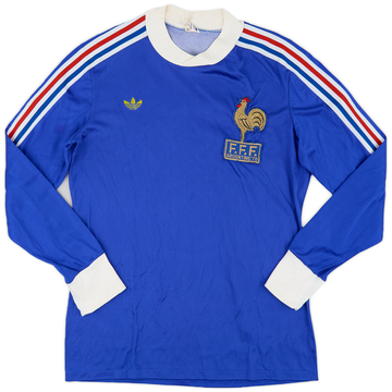 1978-80 France Coupe du Monde Domicile Maillot manches longues - 8/10 - (S)