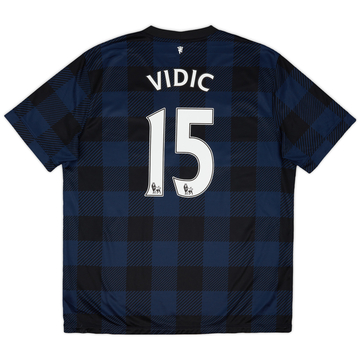 2013-14 Manchester United Maillot extérieur Vidic #15 - 5/10 - (XL)