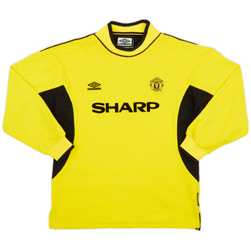1999-00 Manchester United Maillot GK - 8/10 - (M.Boys)