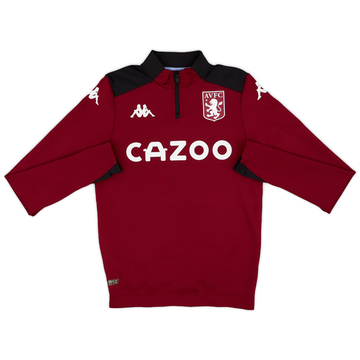 2021-22 Aston Villa Kappa Haut d'entraînement 1/4 Zip - 6/10 - (S)